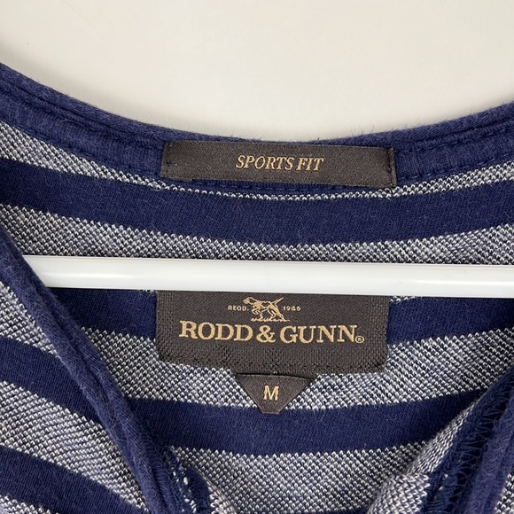 RODD & GUNN men’s sports fit casual shirt blue and gray M - Picture 3 of 10